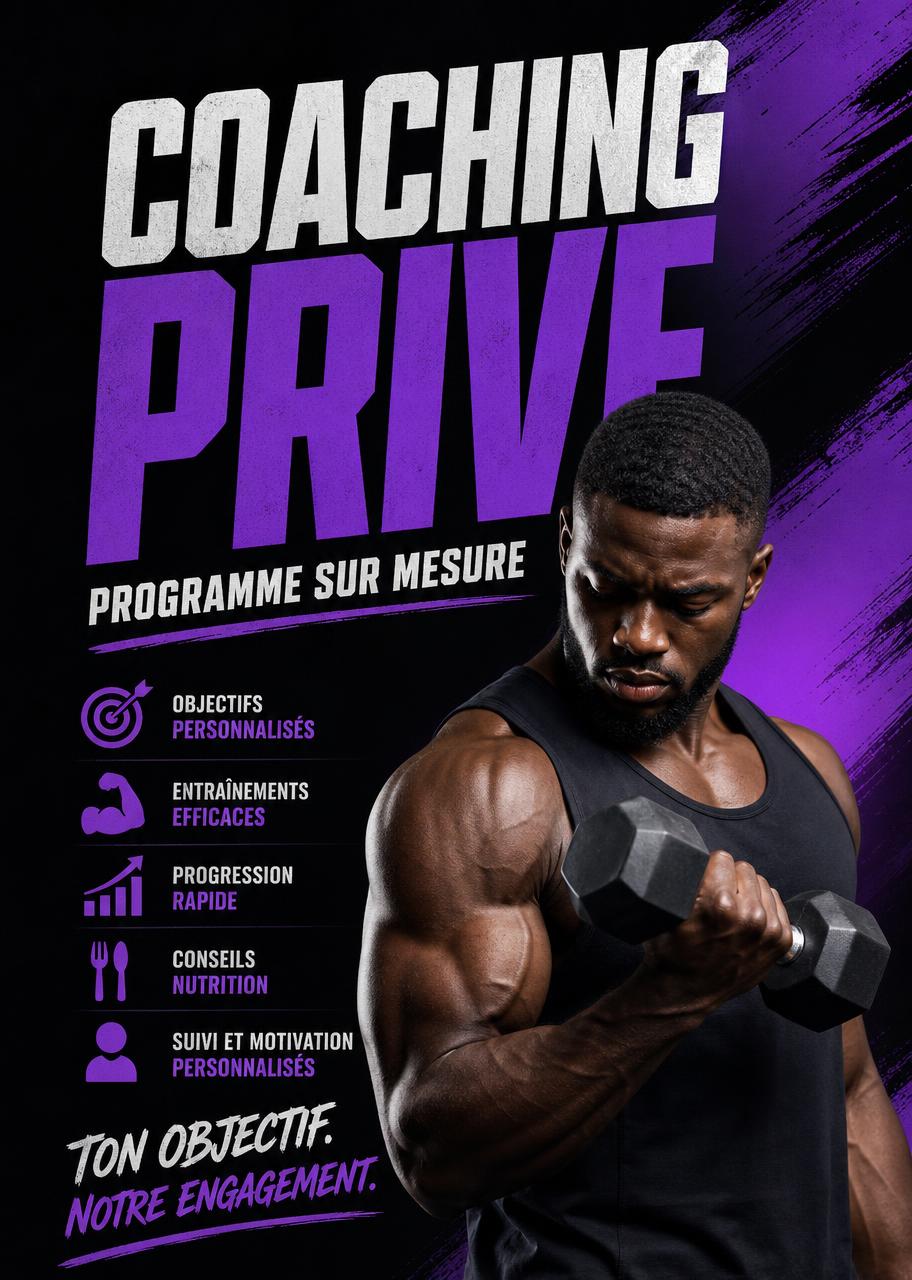Affiche BadiFit : coaching privé