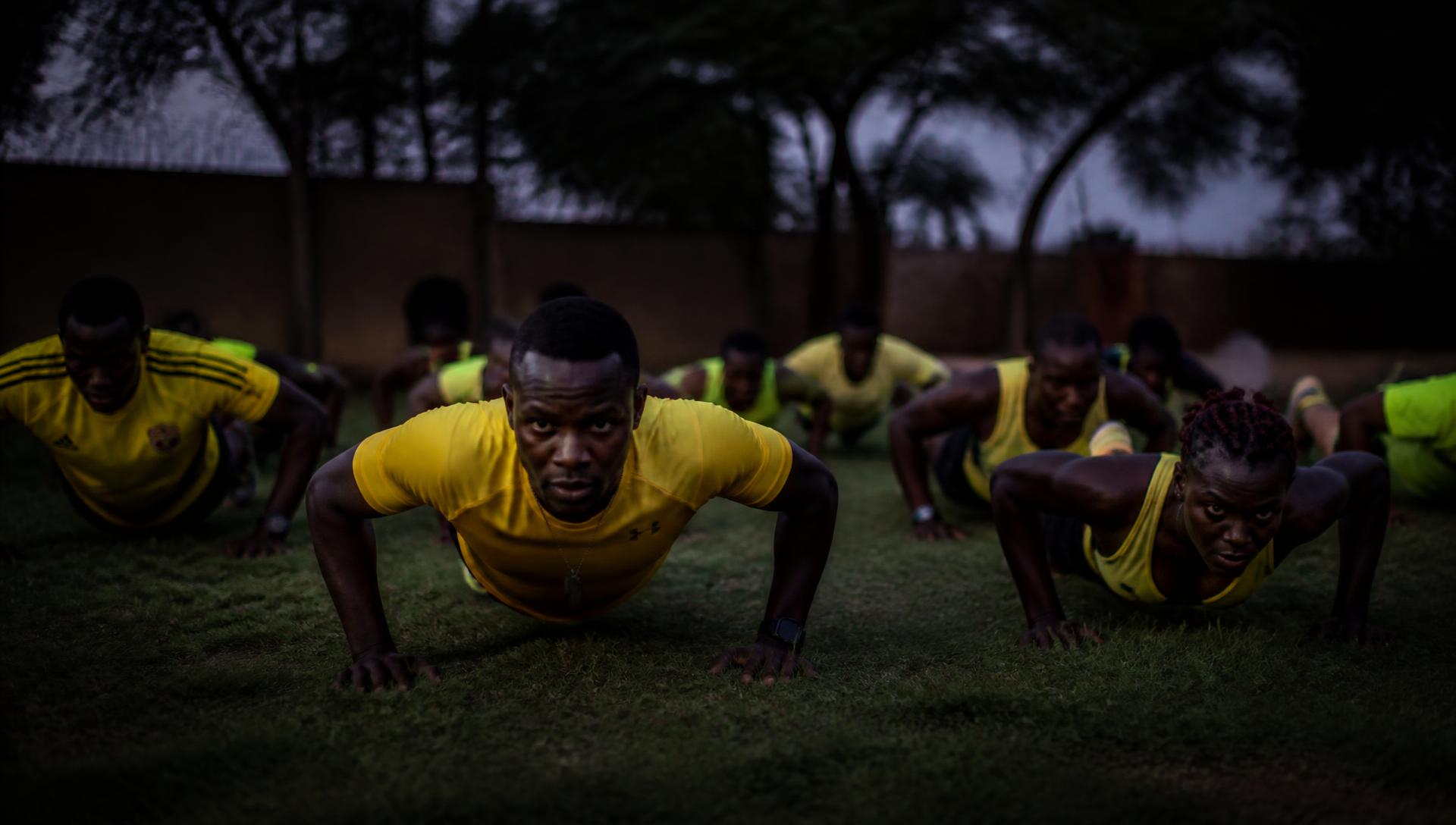 Entraînement de groupe à Bamako